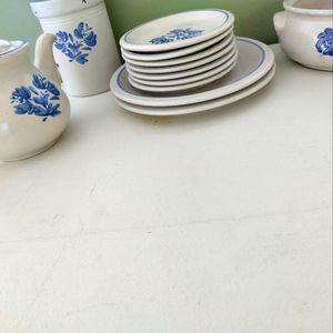Tea pot set plates untensil jar mugs ect